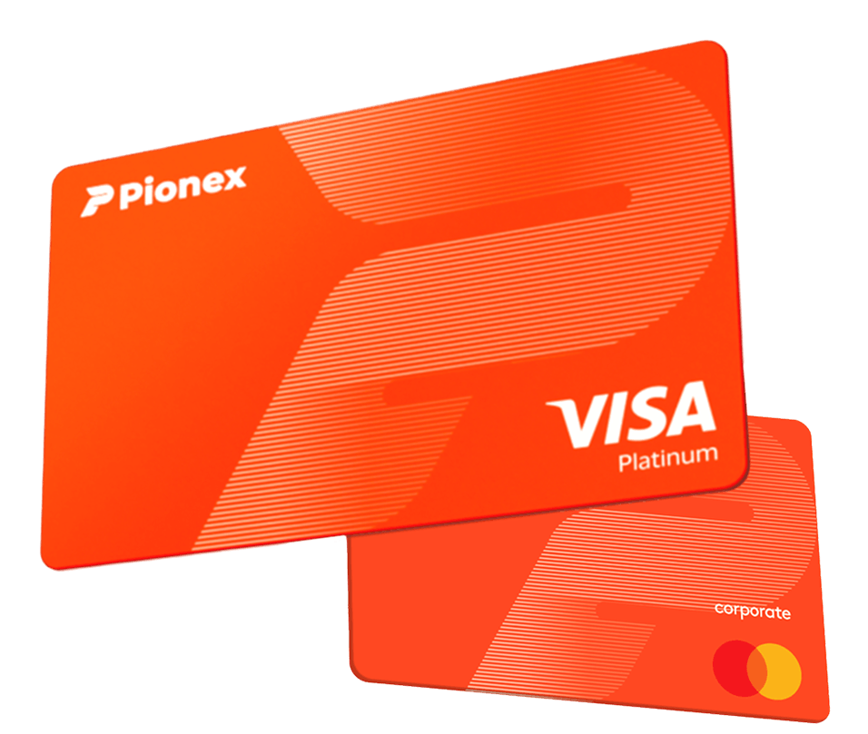 Карты Pionex Visa Platinum и Mastercard